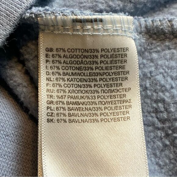 The North Face Light Blue Graphic Hooded Sweatshirt Size Medium - Picture 4 of 13